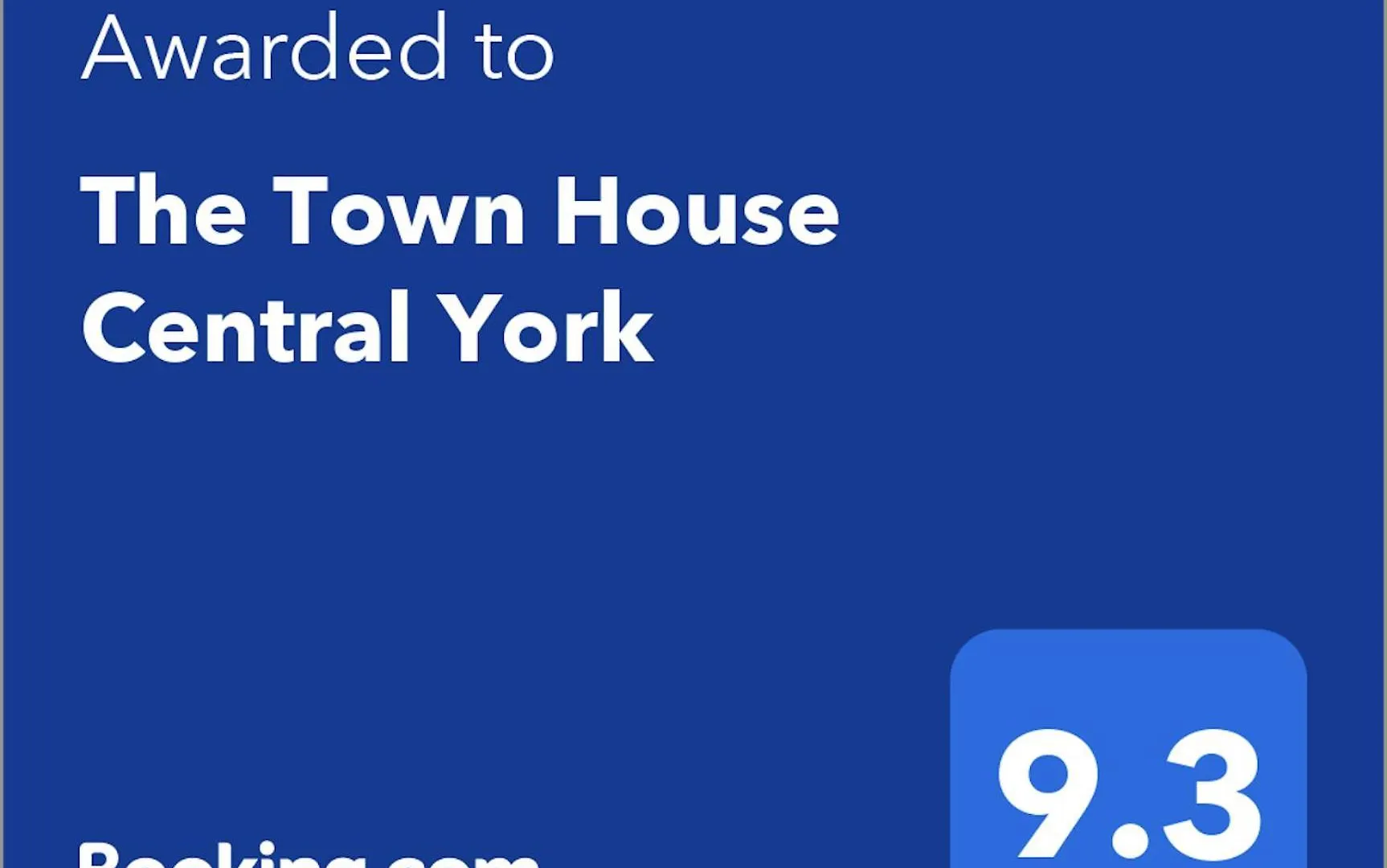 The Townhouse Central York 0*,