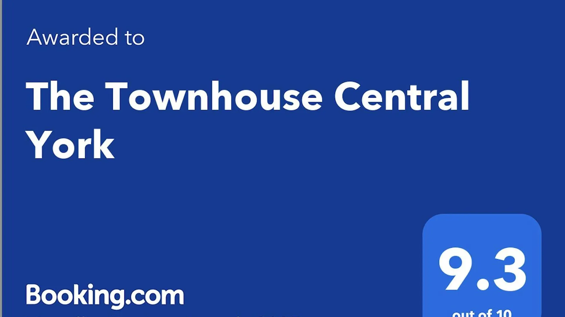 The Townhouse Central York Royaume-Uni